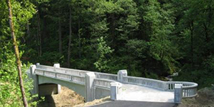 Image of the McCord Creek bridge.