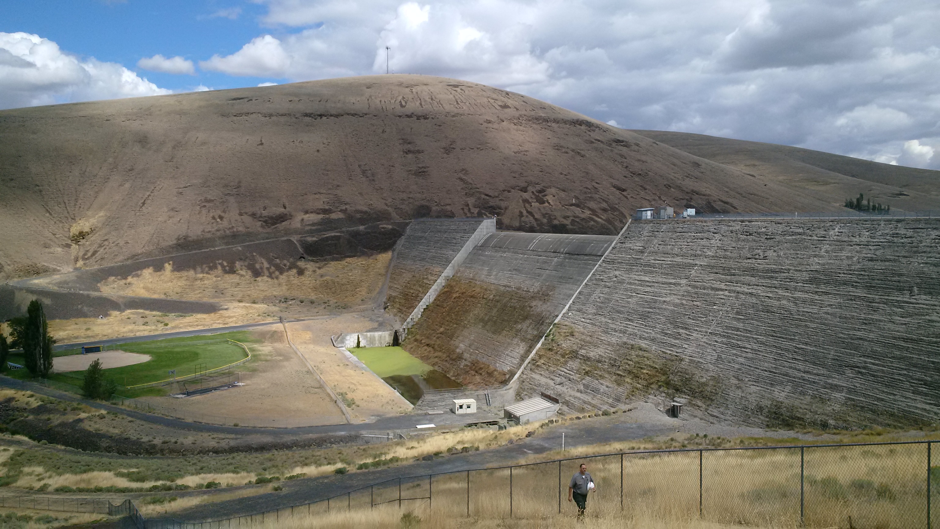 Willow Creek Dam from downstream