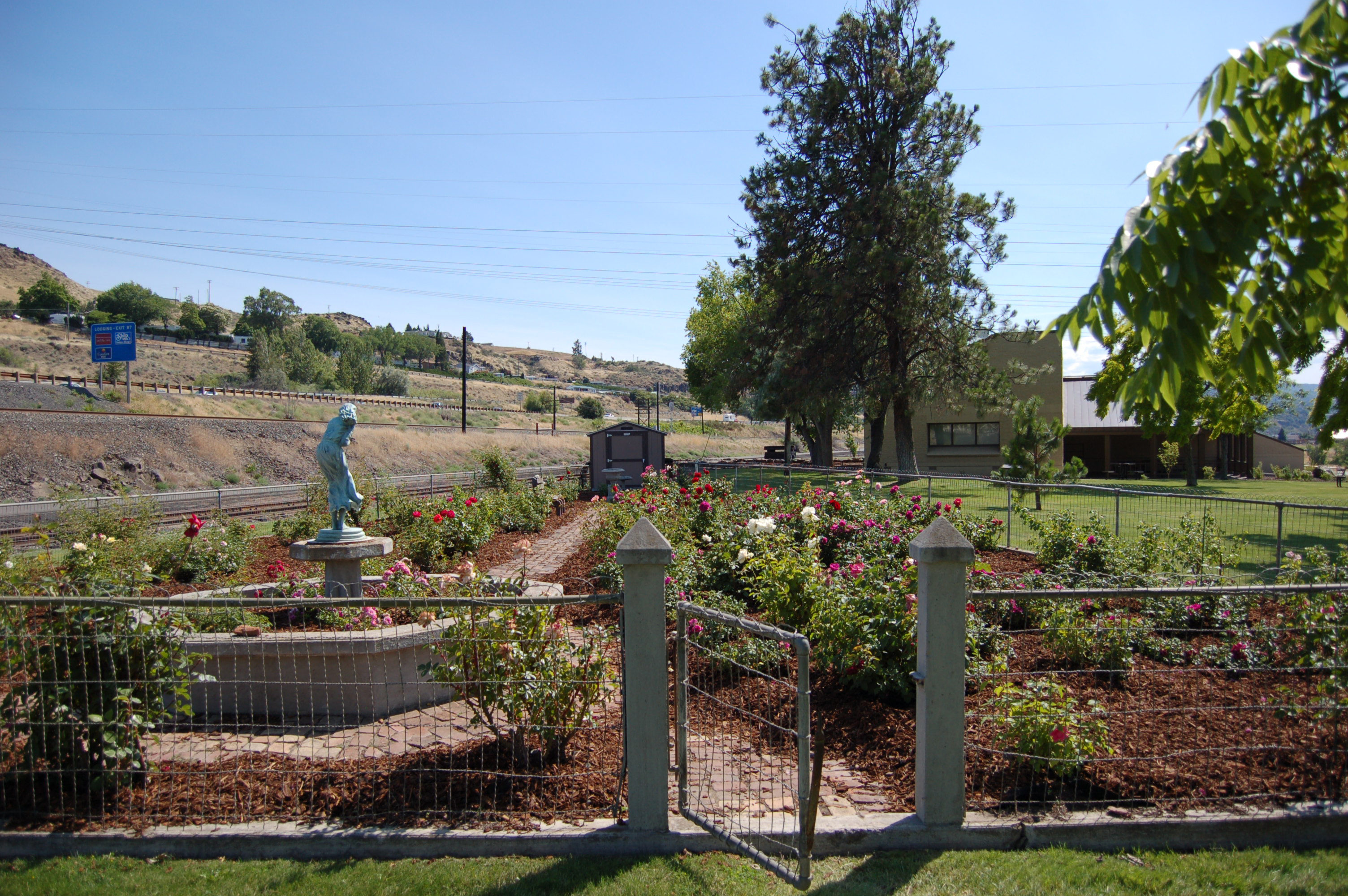Historic rose garden at Seufort Park.