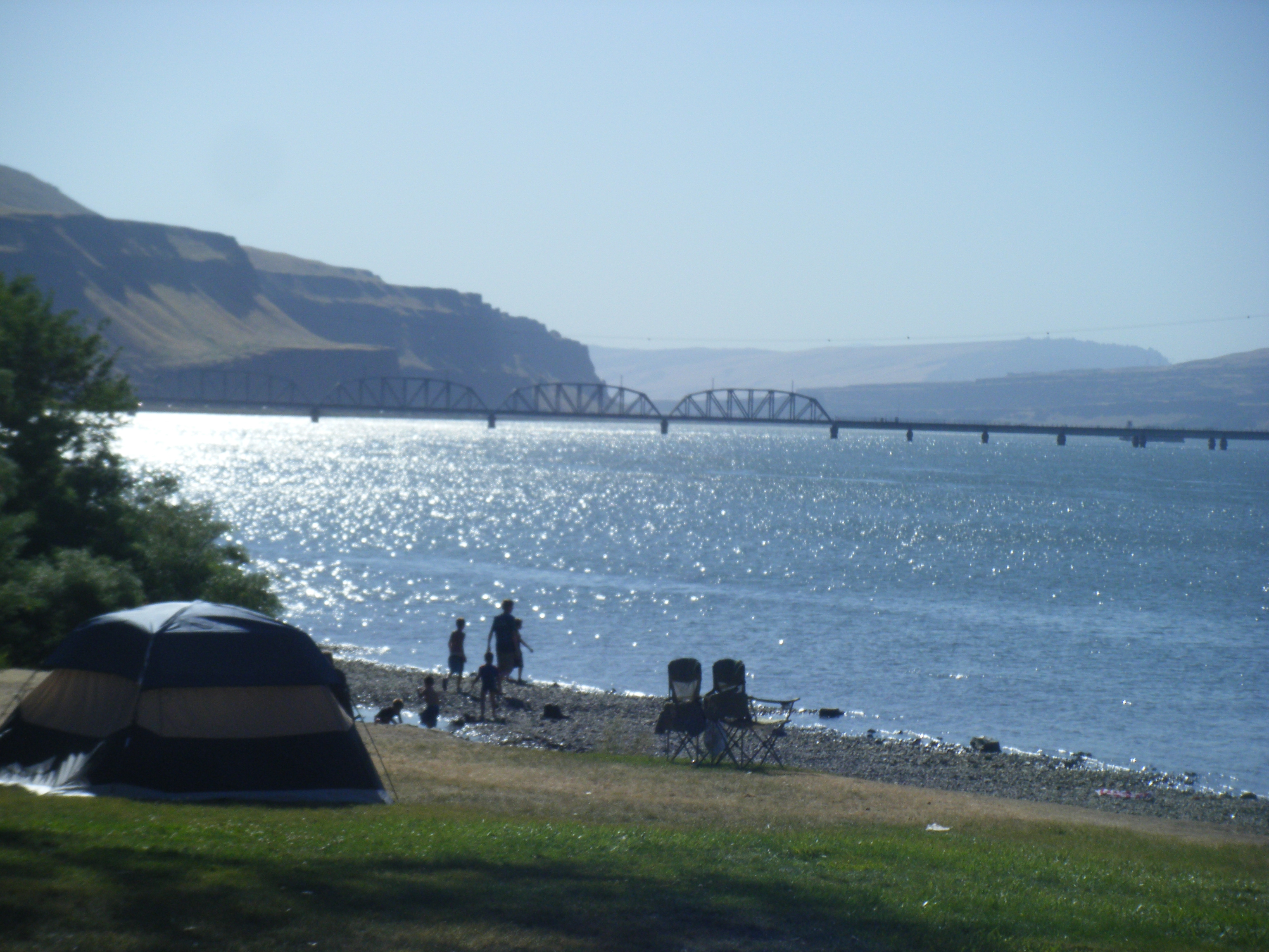 Campers at Celilo Park.