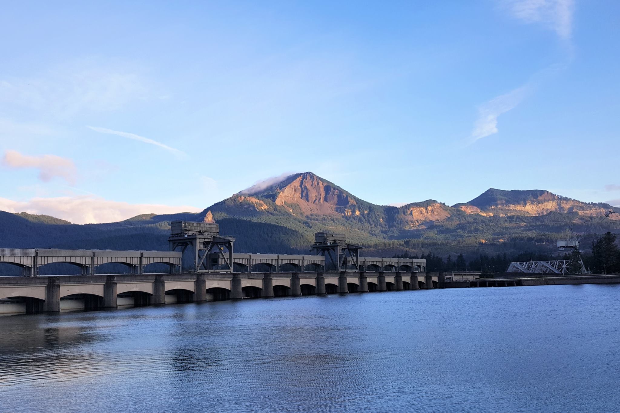 Bonneville Dam from upstream.