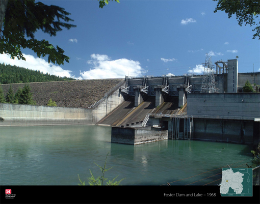 Foster Dam and Lake